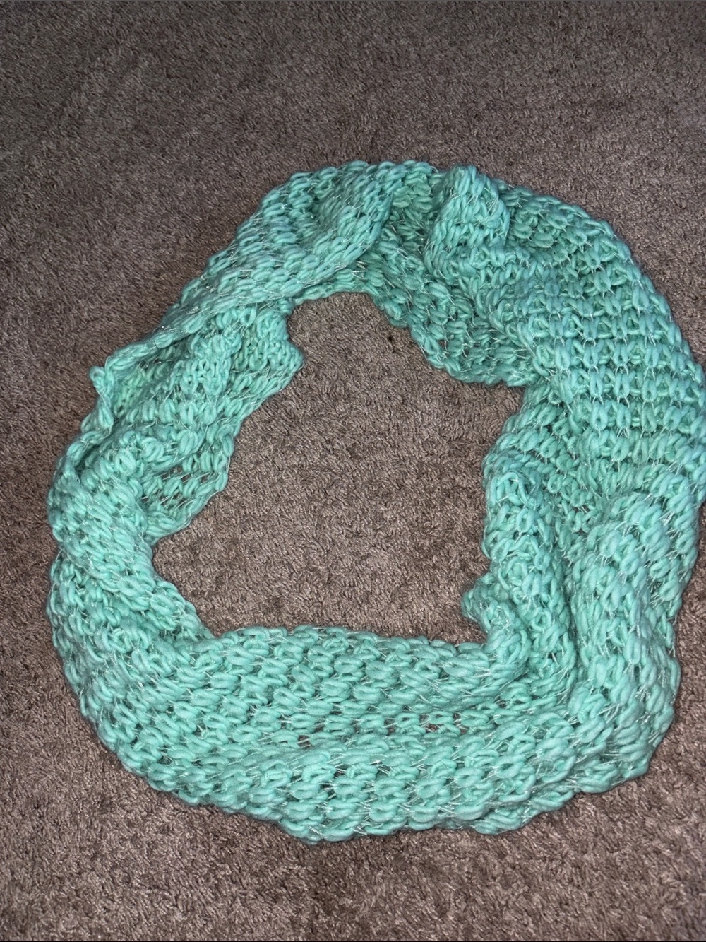 Rue21 Mint Green Knit Infinity Scarf